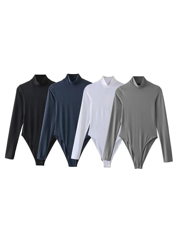 Bodysuit met lange mouwen - Colkraag