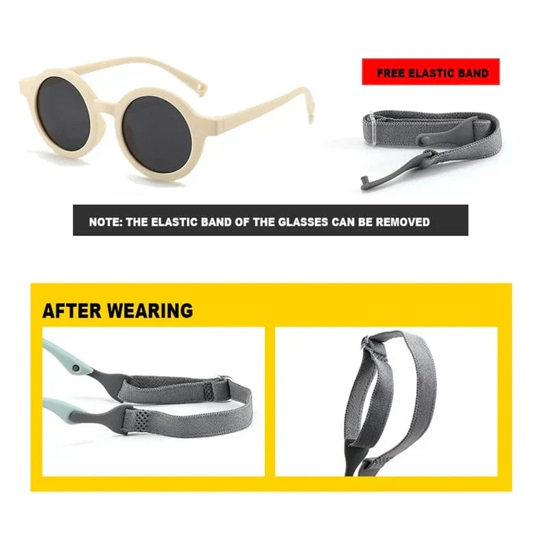 Toddler Sunglasses with UV400 Protection – Flexible Lightweight Frame for Kids Ages 0-3 Years | Thomler