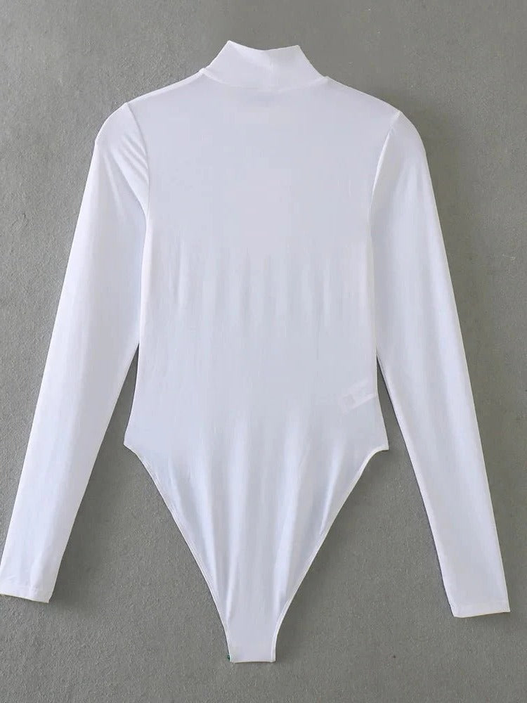 Bodysuit met lange mouwen - Colkraag