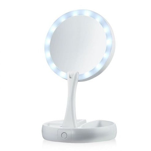 LED-Klapp-Kosmetikspiegel