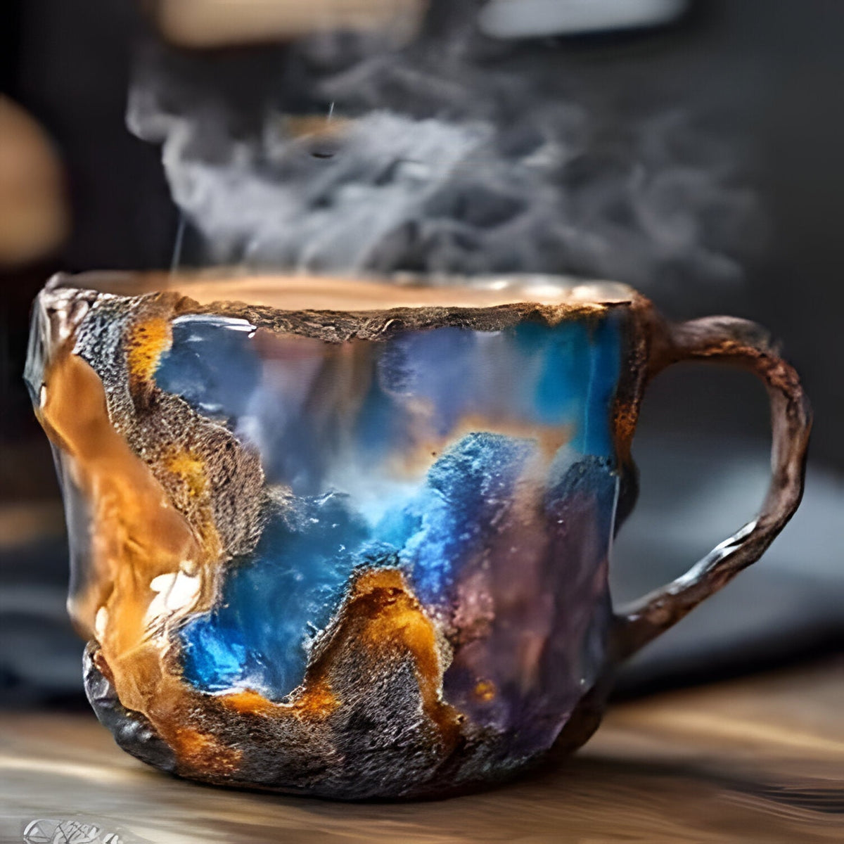 Tazas de café de cristal mineral