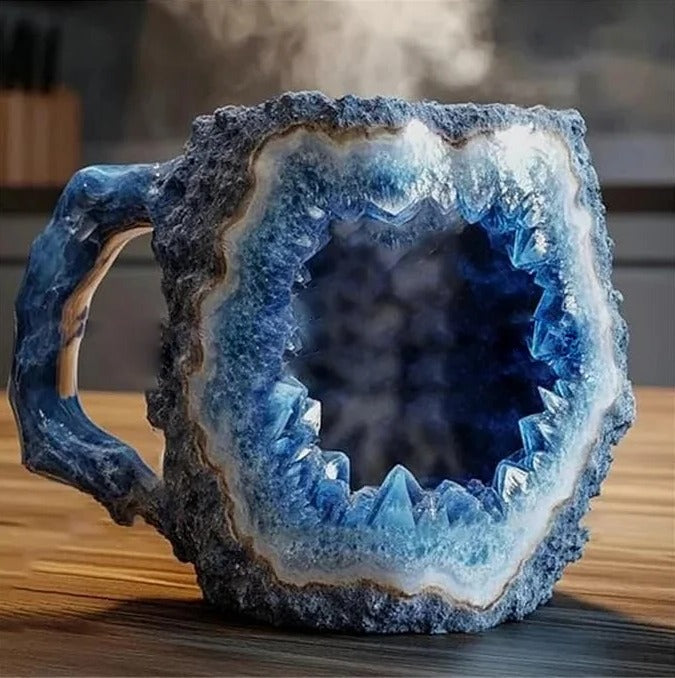 Tazas de café de cristal mineral