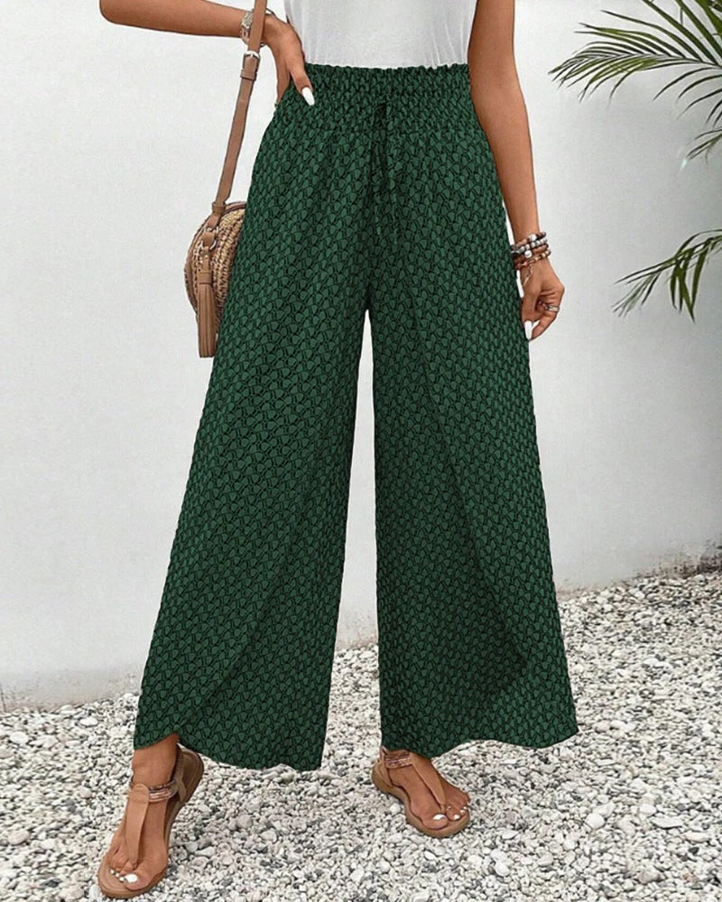 Damesbroek met geometrische print