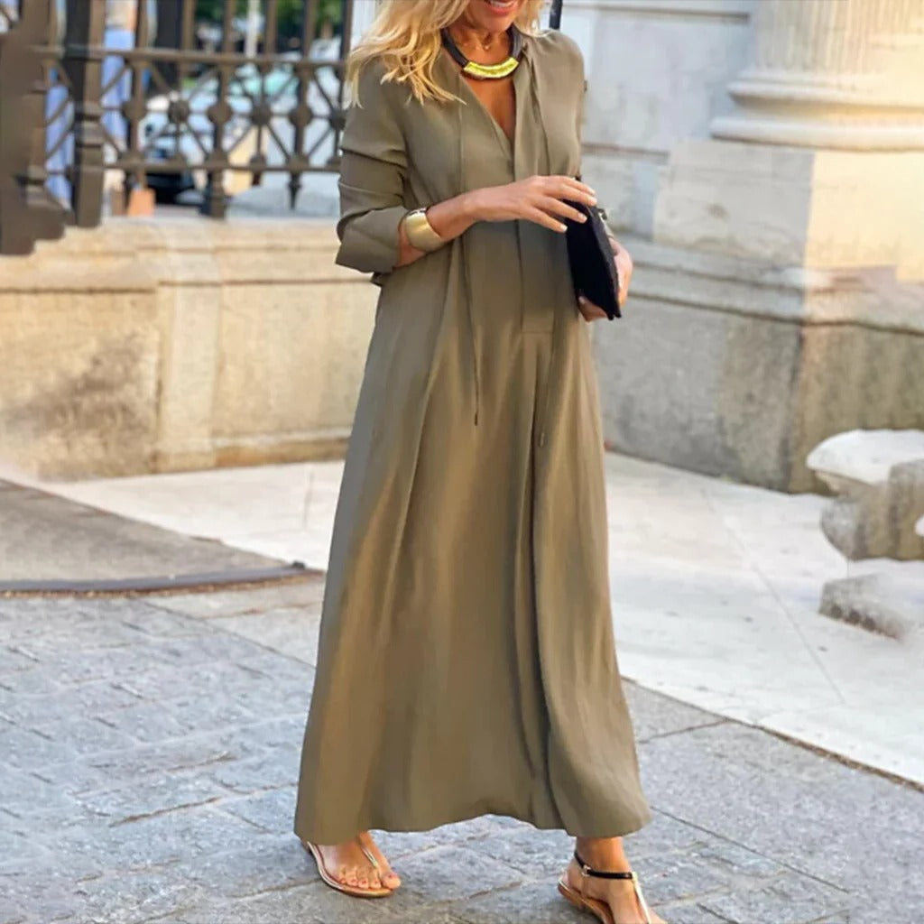 Einfaches lässiges Damenkleid