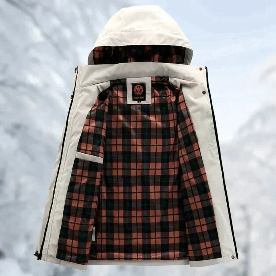 Chaqueta de exterior para hombre, cortavientos e impermeable