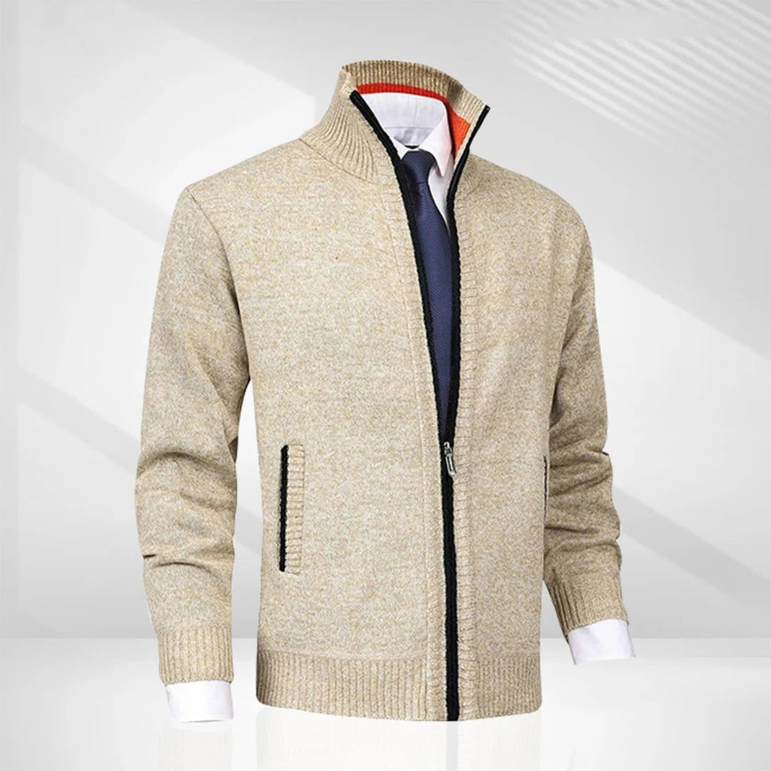 Chaleco elegante con cremallera para hombre