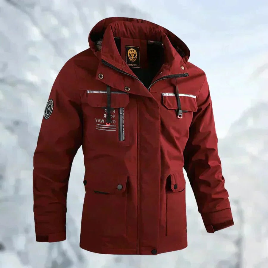 Chaqueta de exterior para hombre, cortavientos e impermeable