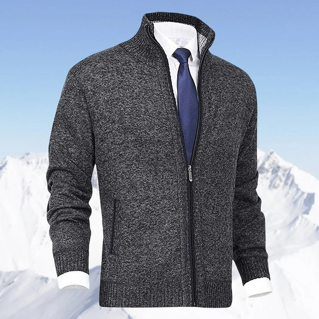 Chaleco elegante con cremallera para hombre