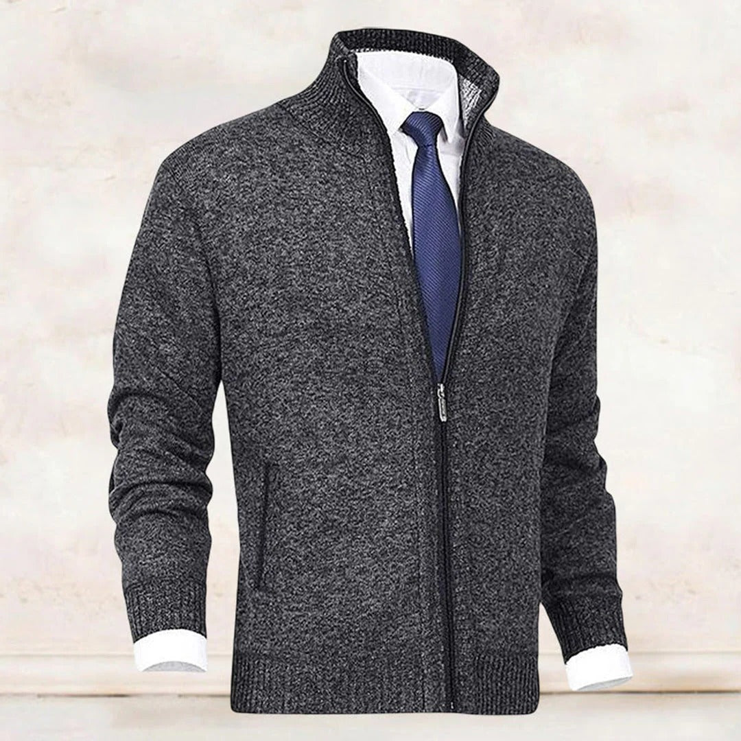 Chaleco elegante con cremallera para hombre