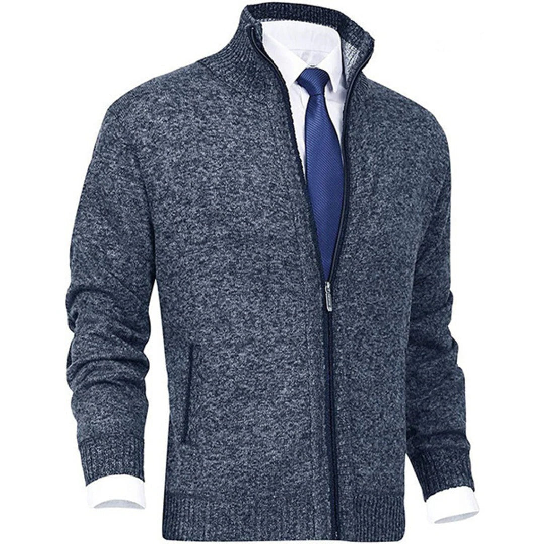 Chaleco elegante con cremallera para hombre