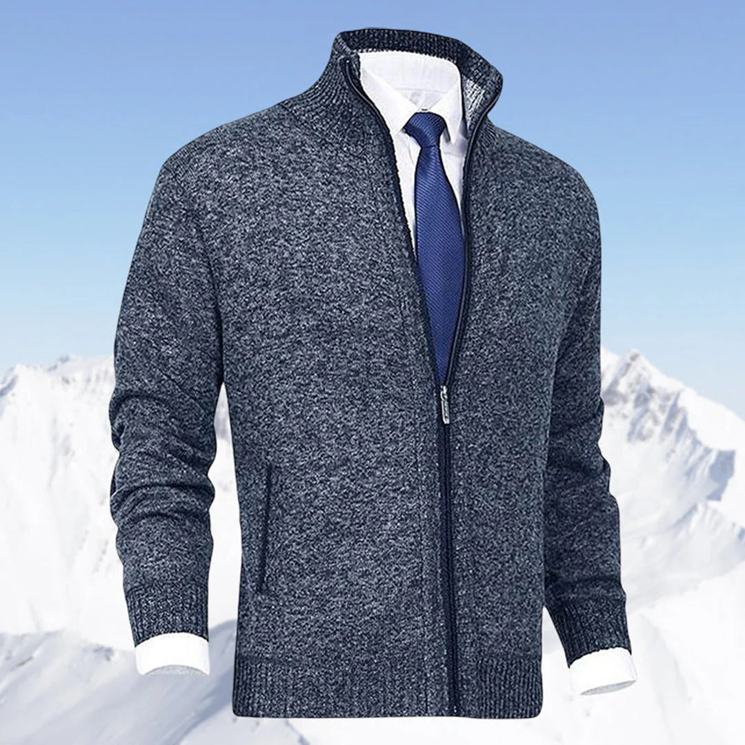 Chaleco elegante con cremallera para hombre