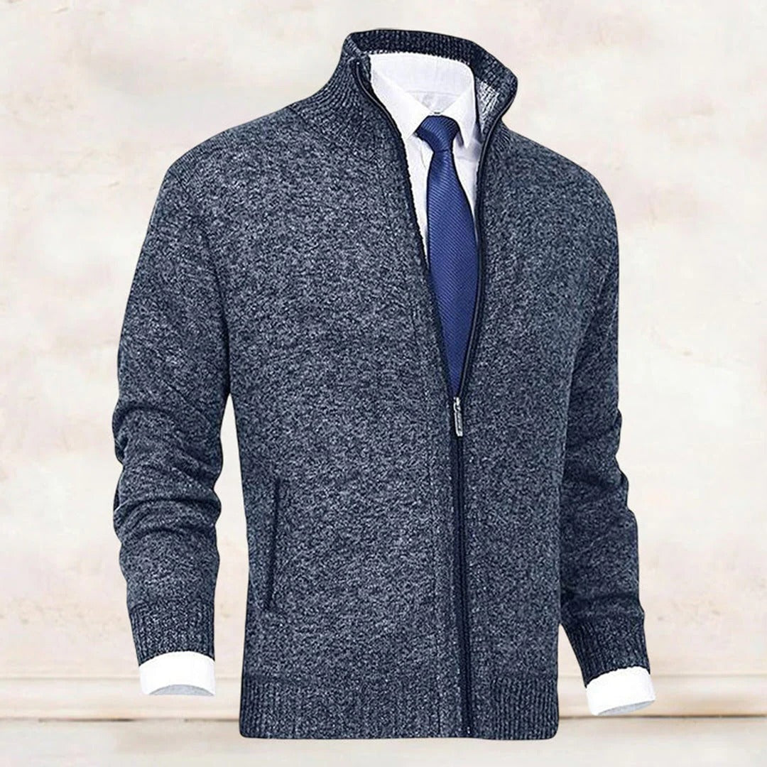 Chaleco elegante con cremallera para hombre