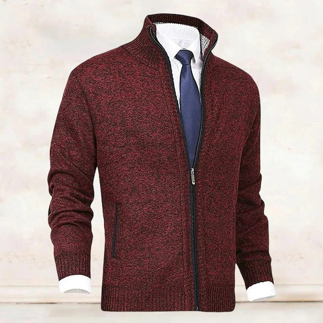 Chaleco elegante con cremallera para hombre