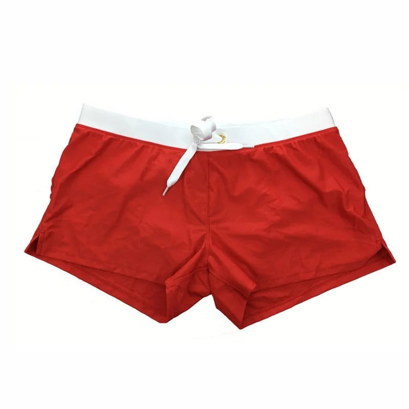 Herren-Badehose mit schnelltrocknendem Material und verstellbarem Kordelzug in der Taille