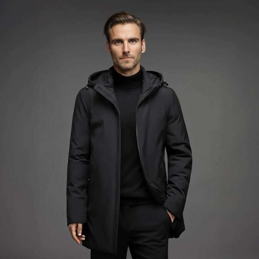 Heren Winterparka Waterdicht Gevoerd