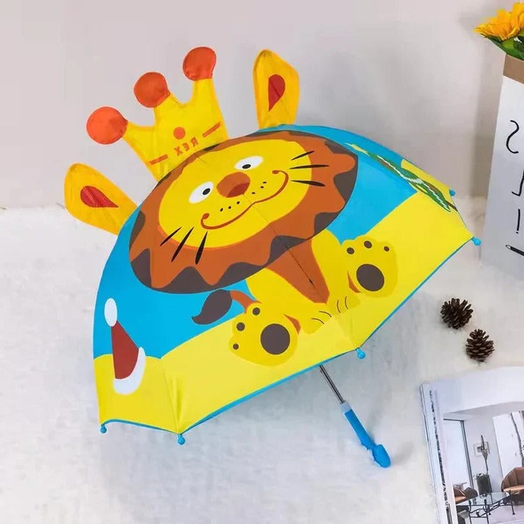 Regenboog-kinderparaplu met vrolijk design