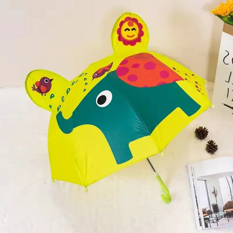 Regenboog-kinderparaplu met vrolijk design
