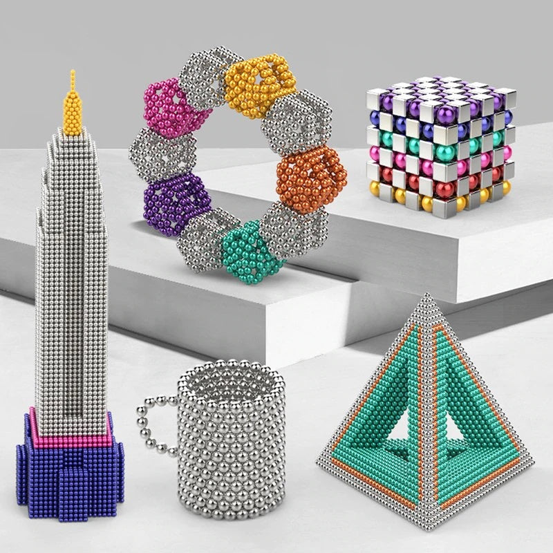 Magnetic Construction Spheres – Desk Building Toy for Adults 14+