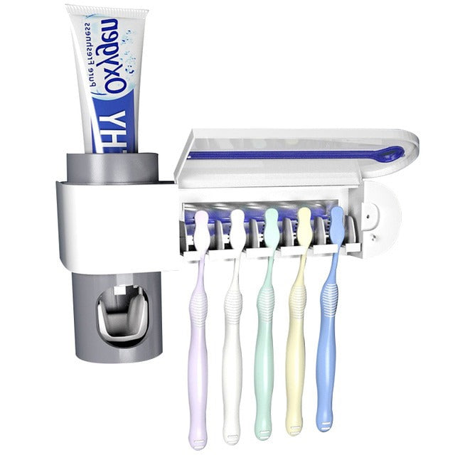 UV-tandenborstelsterilisator & tandpastadispenser
