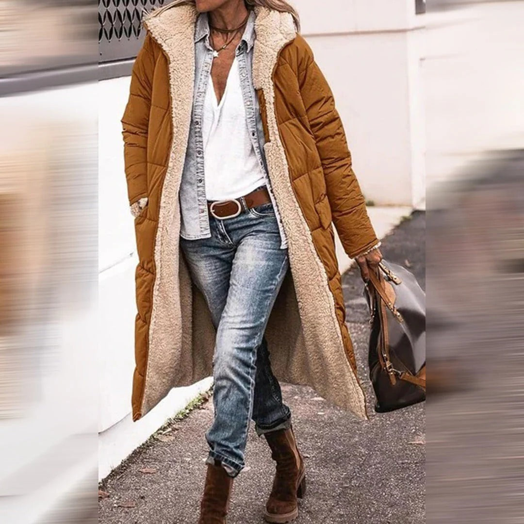 Langer Wintermantel für Damen
