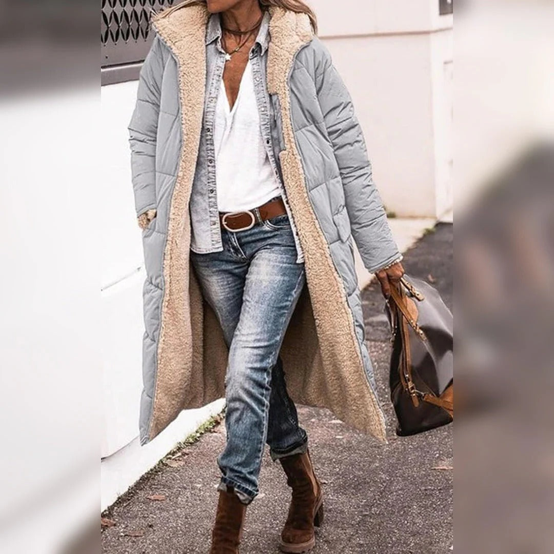 Langer Wintermantel für Damen
