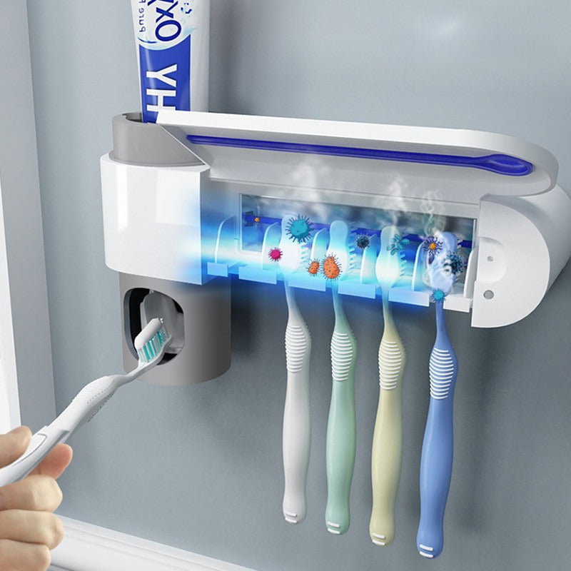 UV-tandenborstelsterilisator & tandpastadispenser