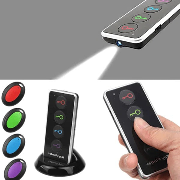 Anti-Lost Transmitter for Keys and Wallet with 4-In-1 LED Wireless Remote