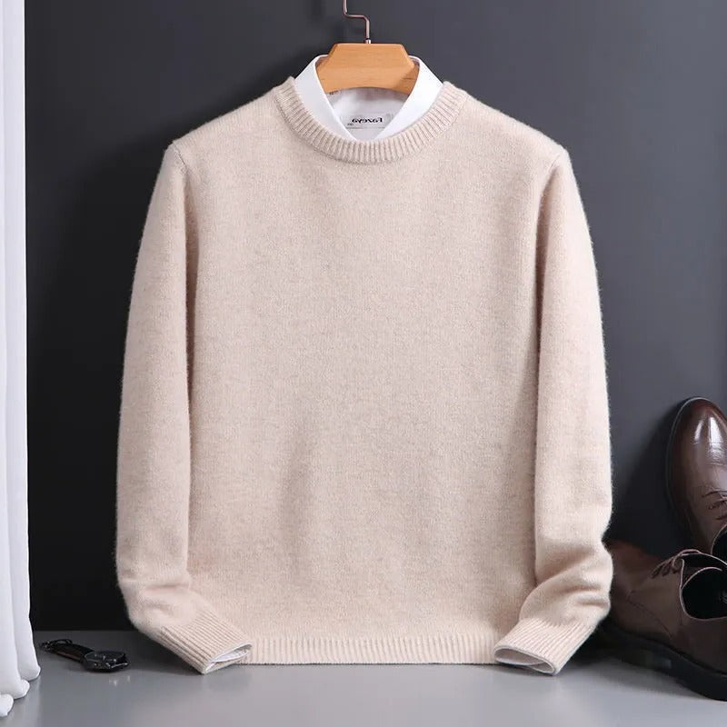 Hochwertiger, weicher Kaschmirpullover für Herren
