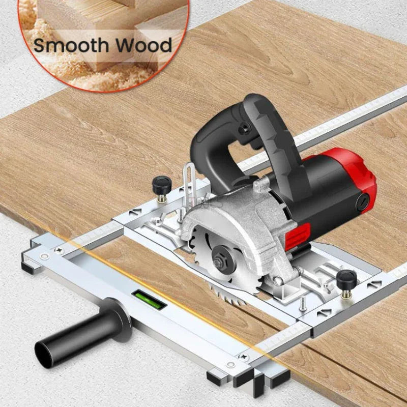 Adjustable Aluminum Straight Edge Guide for Circular Saws 0-12.6 Inches Woodworking Jig Rip Cut Fence Panel Trim Cabinet DIY Workshop Tool | Thomler