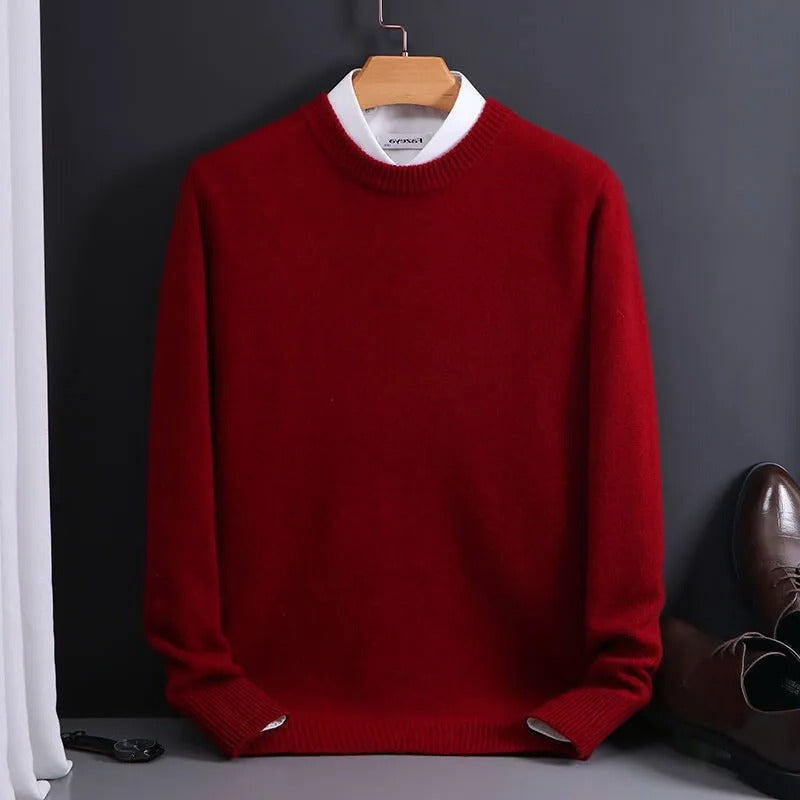 Hochwertiger, weicher Kaschmirpullover für Herren