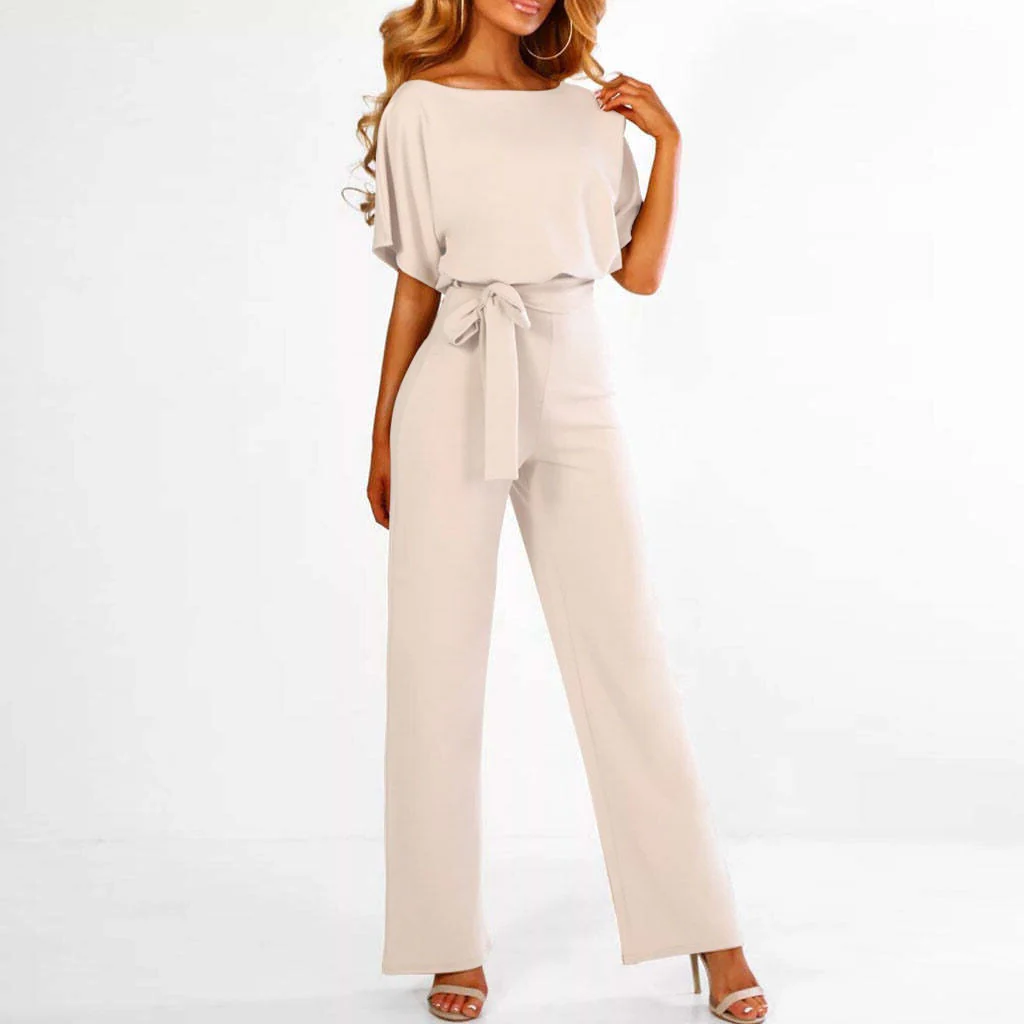 Dunkelblauer, figurbetonter Jumpsuit aus Baumwoll-Polyester-Mischgewebe, maschinenwaschbar