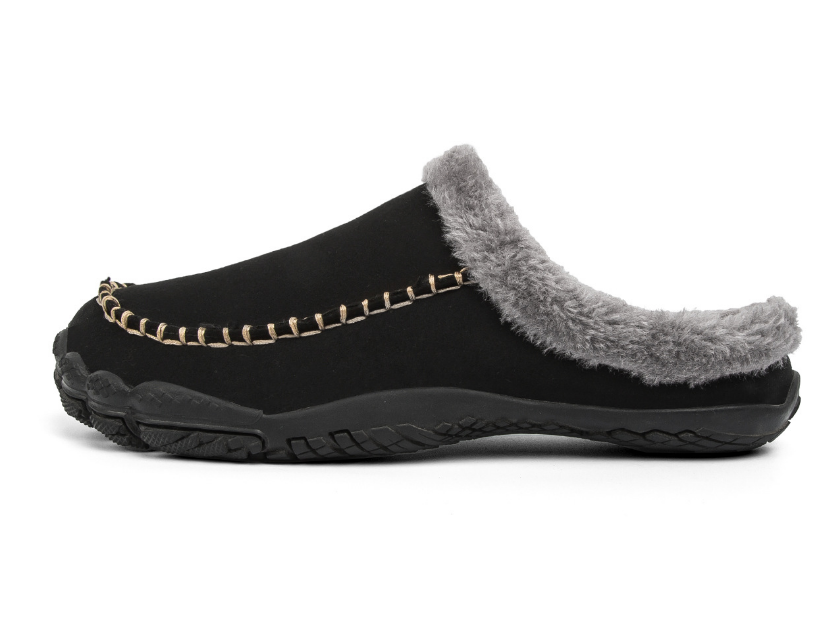Men's Memory Foam Slippers with Anti-Slip Sole – Plush Lined Indoor House Shoes for Warmth & Comfort
