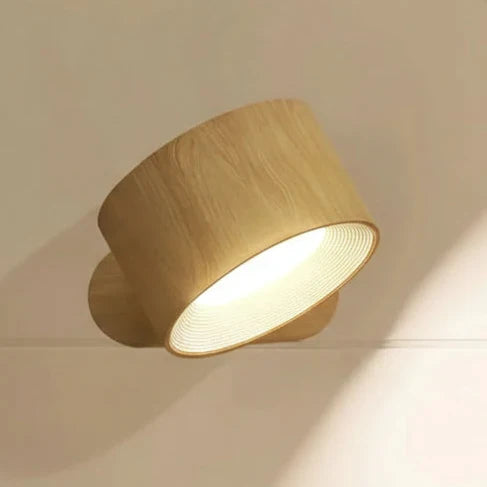 Aplique de pared giratorio LED recargable con control táctil, 3 modos de luz, alimentación por USB, rotación de 360 grados, inalámbrico, luz nocturna para lectura en dormitorio o pasillo | Thomler