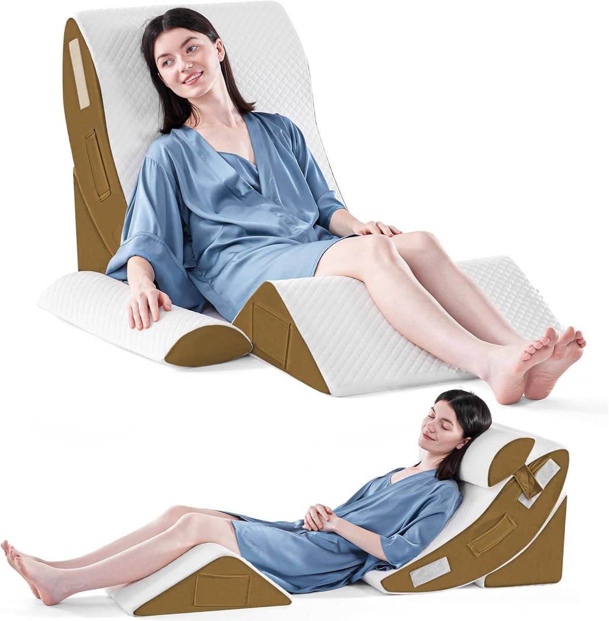 4-delige orthopedische wigkussenset