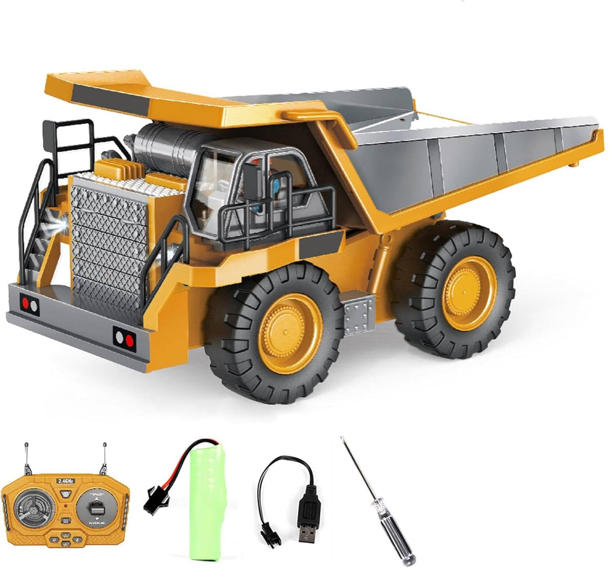 4WD op afstand bestuurbare graafmachine bulldozer kiepwagen