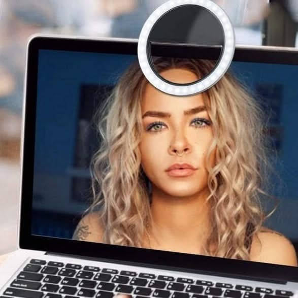 Tragbares Selfie-Ringlicht, verstellbare LED-Beleuchtung für Fotos, Videos & Make-up
