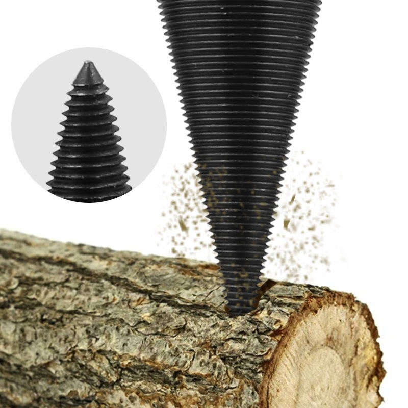 Holzbohrer, Kegelspalter-Aufsatz für Brennholz, passend für jede Bohrmaschine