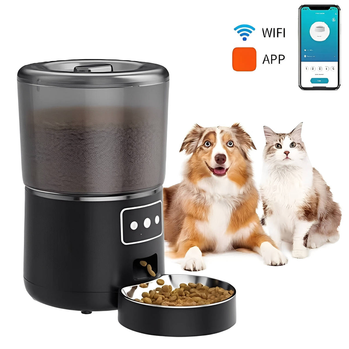 Automatische slimme voerbak voor katten en honden