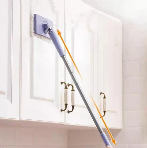 Hands-Free Flat Mop System with Swivel Head & Wall Mount for Hardwood, Tile & Laminate Floors | Easy-Release Pad Changer | Thomler