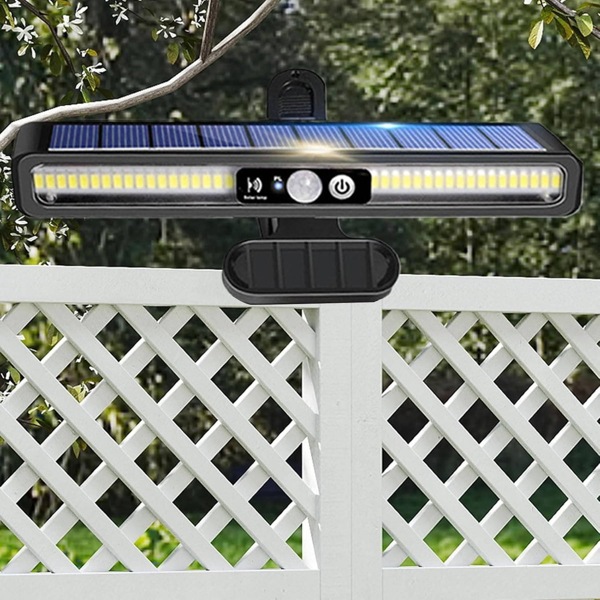 2 Juegos de luces solares portátiles para vallas