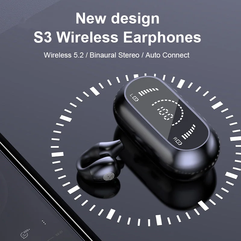 Auriculares inalámbricos de conducción ósea con clip