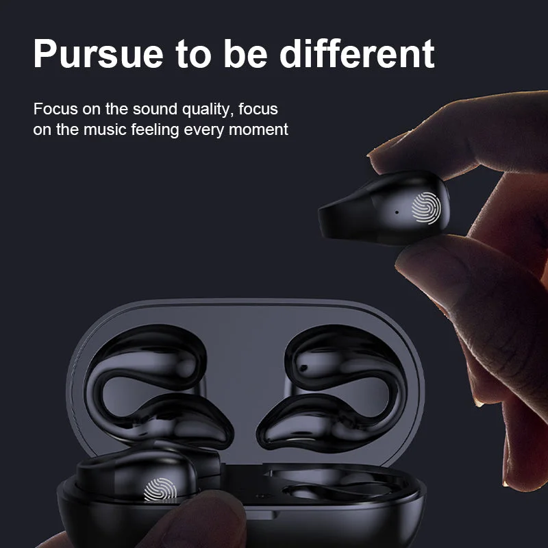 Auriculares inalámbricos de conducción ósea con clip