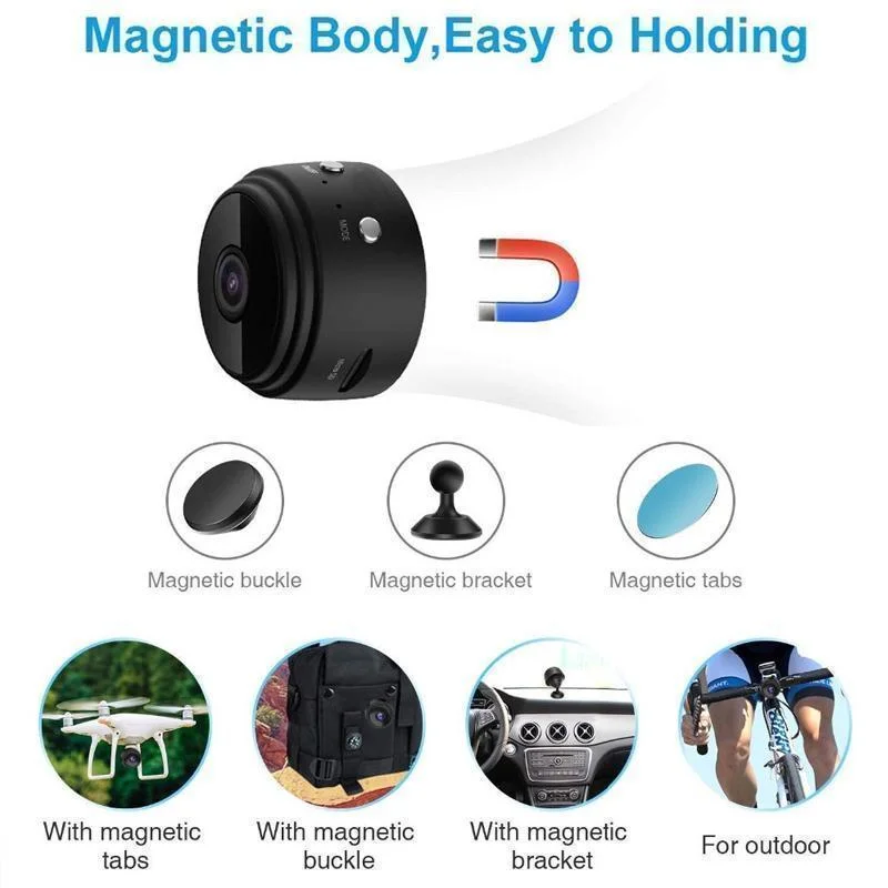 Magnetische 1080p WLAN-Minikamera