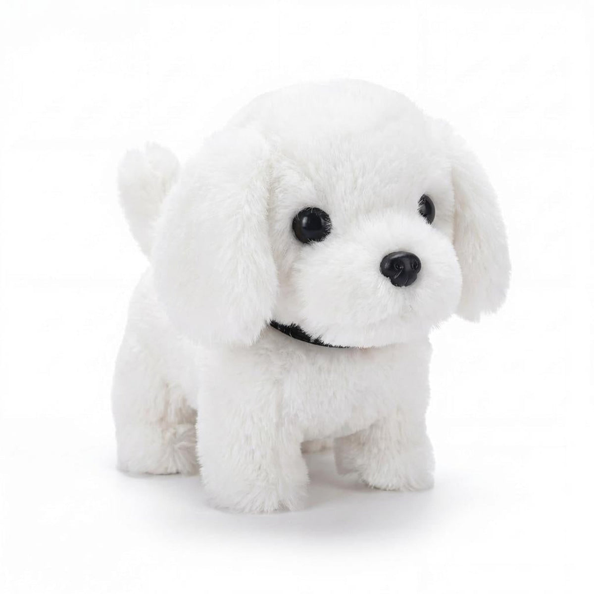 Cachorro de peluche interactivo, suave y con movimiento realista