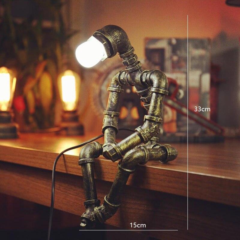 Articulated Steampunk Desk Lamp with Adjustable Arms & Switch Control for Home Office & Workspace Lighting | Thomler