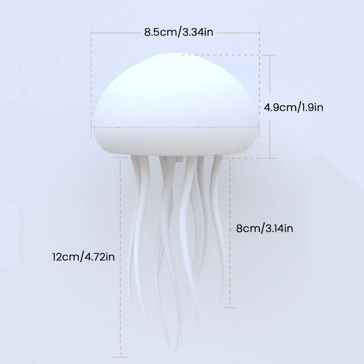 Lámpara de medusas LED que cambia de color con luz nocturna