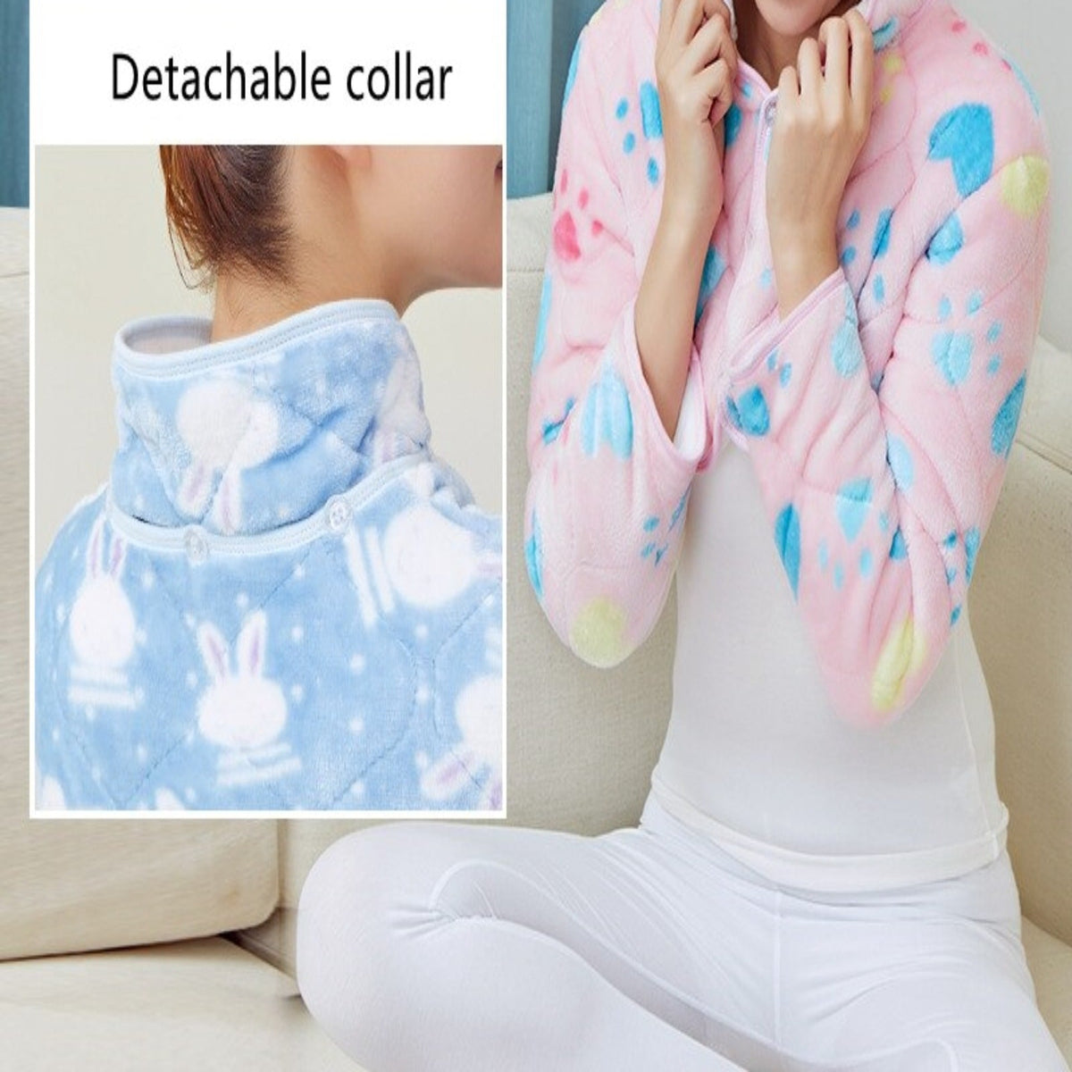 Reversible Heated Jacket with Back Heating Zone for Winter