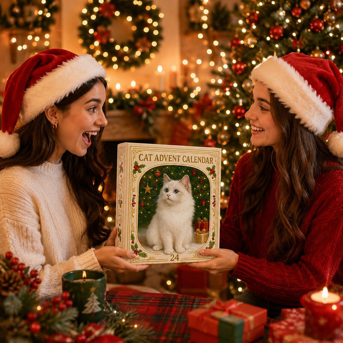 Feline Holiday Countdown Calendar 2026 – 24 Days of Cat-Themed Surprises for Christmas