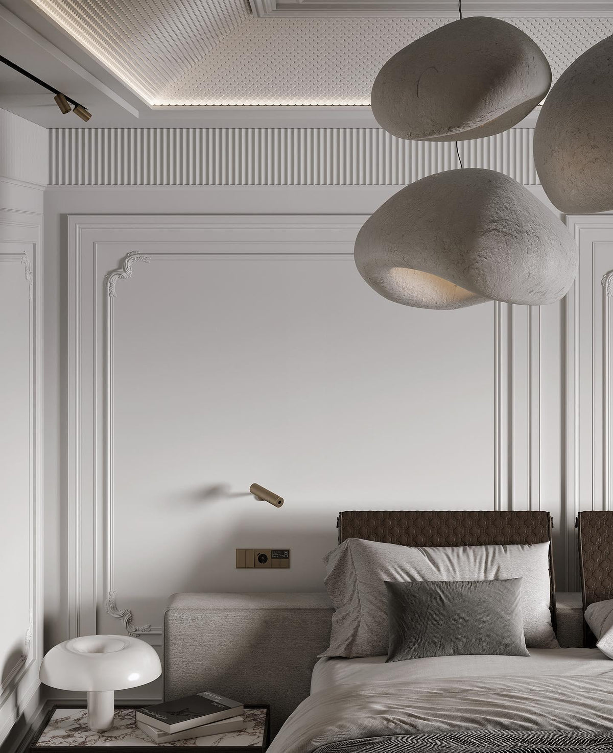 Cloud Pendant Lamp Dimmable LED Overhead Fixture Dining Room Bedroom Living Room Nursery Den Soft Glow Suspended Lighting E26 Bulb Base 12-4