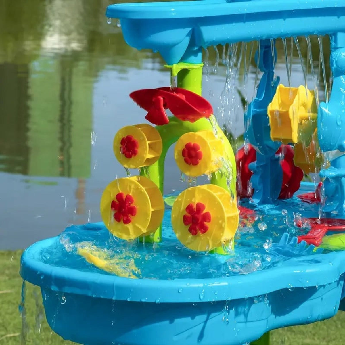 Kids' Sand And Water Table With Multi-Tier Design And 15 Accessories